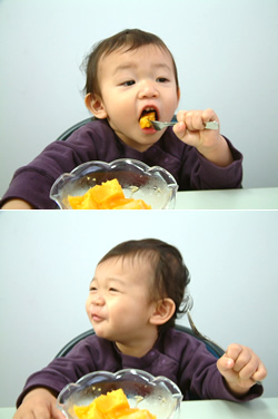 食べると笑顔になります